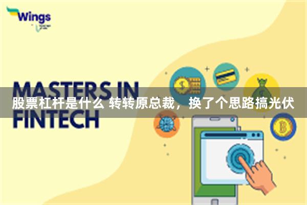 股票杠杆是什么 转转原总裁，换了个思路搞光伏