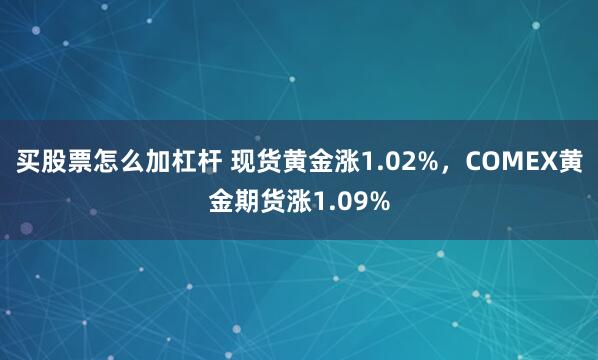 买股票怎么加杠杆 现货黄金涨1.02%，COMEX黄金期货涨1.09%